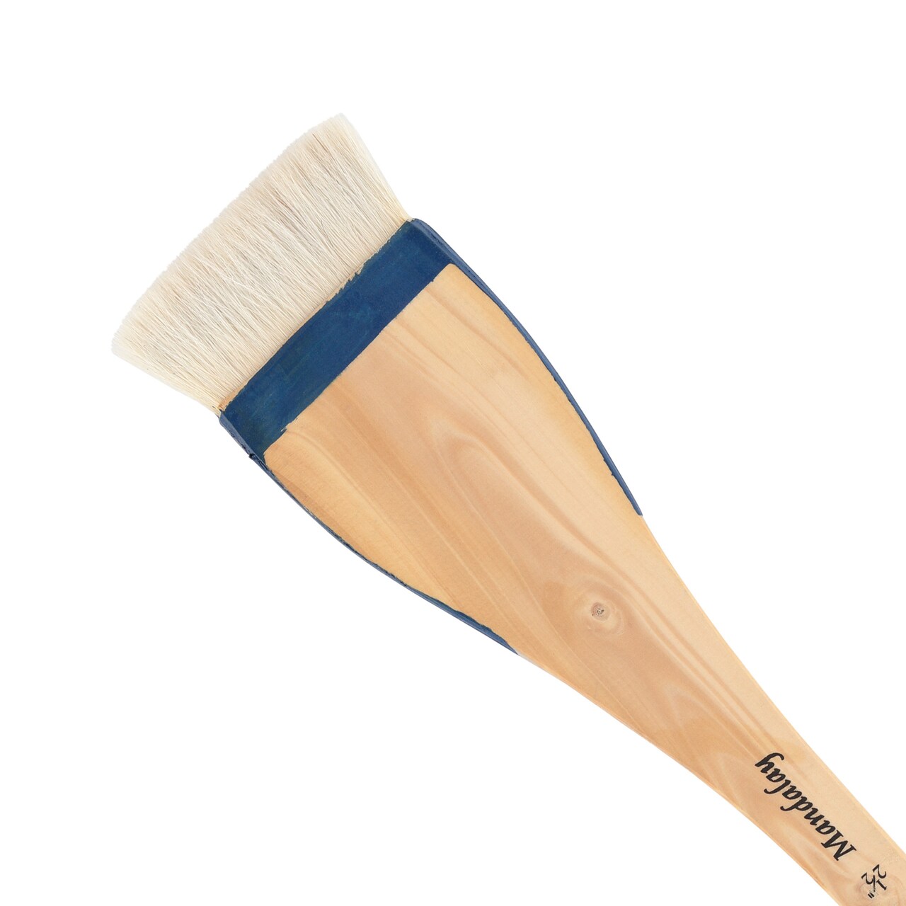 Creative Mark Mandalay Professional Goat Hair Hake Brush - 2-1/2" Wide Paint Brush with Paddle Handle for Professional Artists - Soft Natural Bristles Ideal for Sumi-e and Color Washes